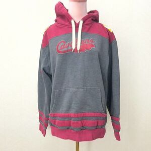 Hardwood Classics By Majestic Gray Red Cleveland Cavaliers Hoodie Mens Size M